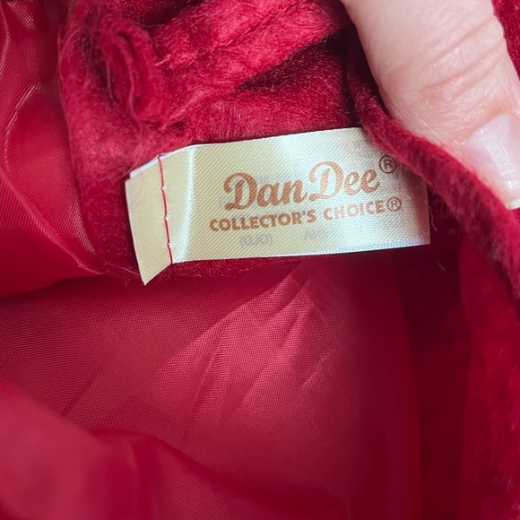 Dan Dee Christmas Stocking Here Comes Santa Claus Primitive Country Patchwork - Picture 10 of 11